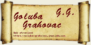Goluba Grahovac vizit kartica